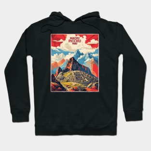 Peru Machu Picchu Tourism Vintage Poster Hoodie